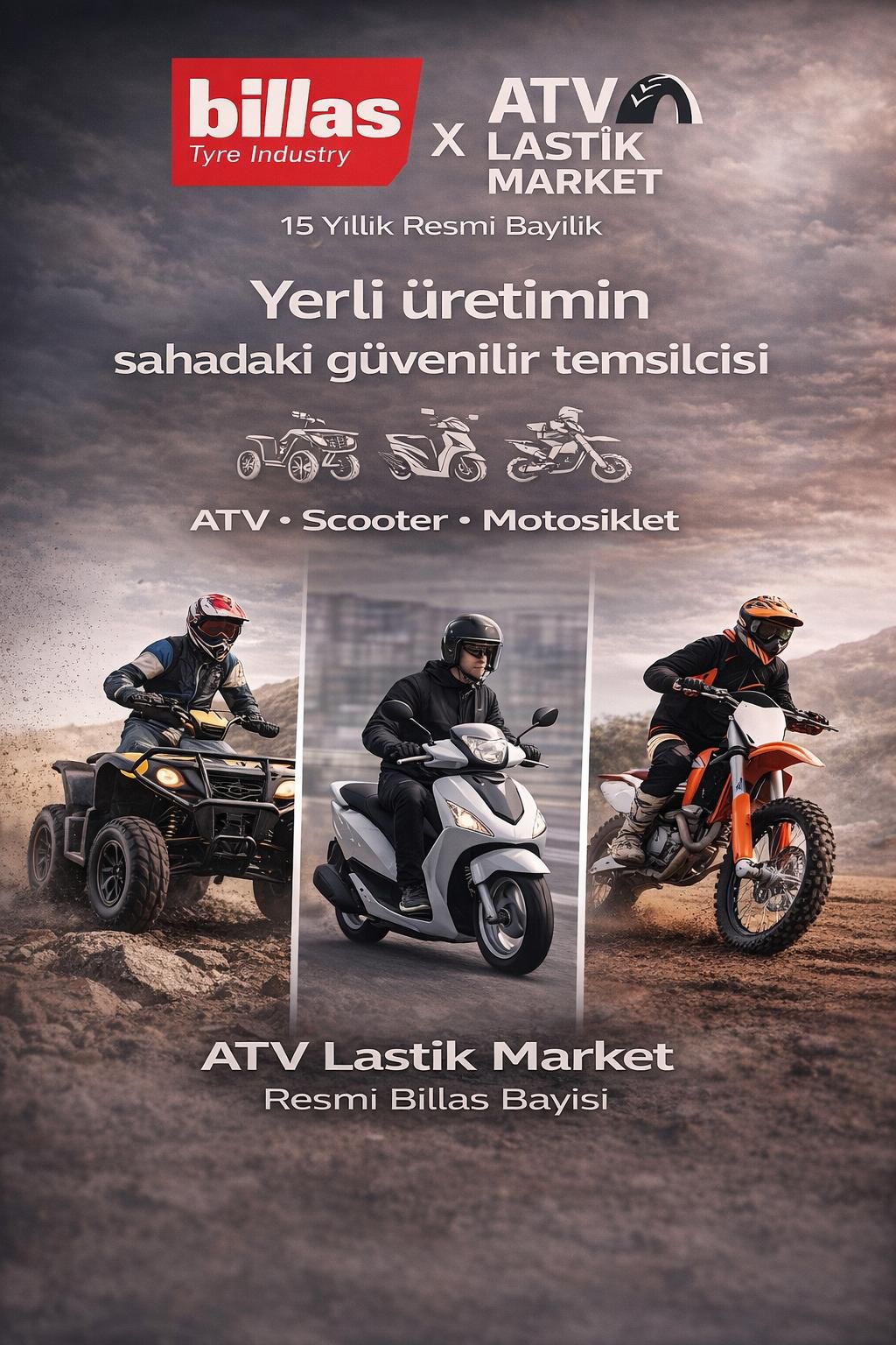 Billas x ATV Lastik Market — 15 yıllık resmi bayilik